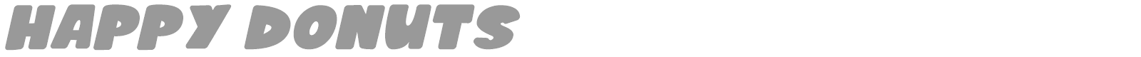 Happy Donuts font preview